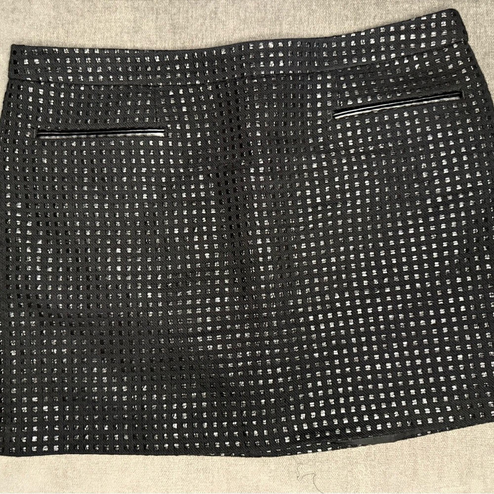 GAP Black Textured Pencil Skirt